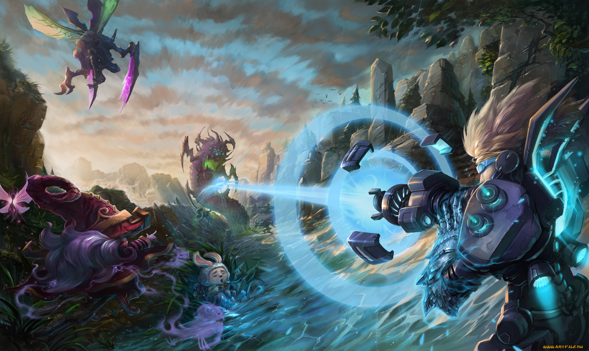  , league of legends, art, teemo, ezreal, legends, of, kha'zix, games, pulsfire, lulu, baron, league